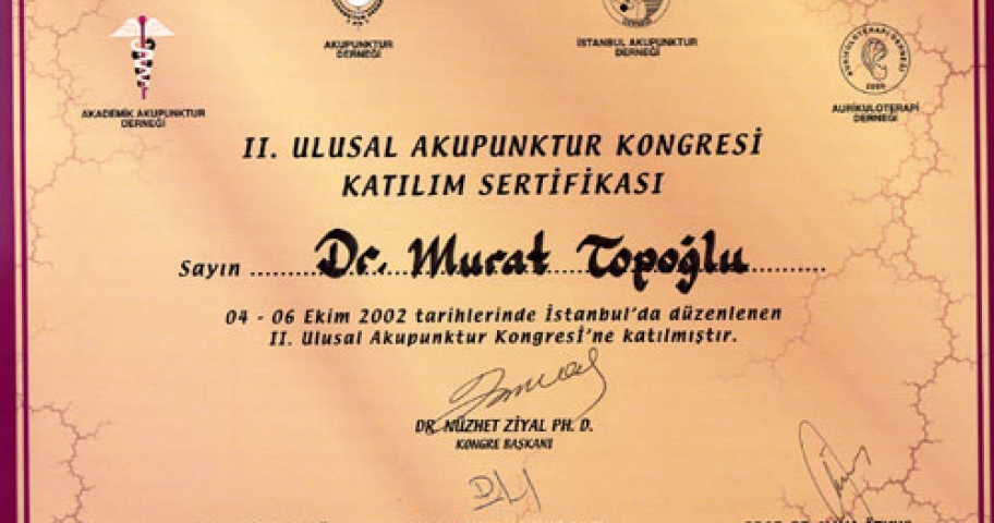 Dr. Murat Topoglu - Diploma 14