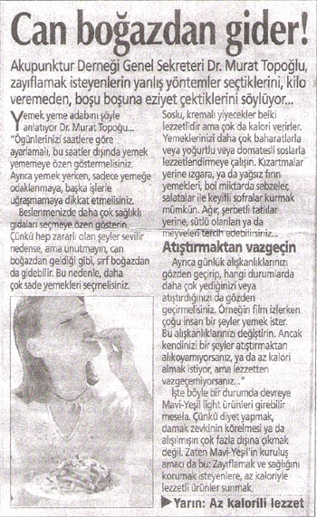 Dr. Murat TOPOĞLU Gazete ve Dergi Haberleri - 10