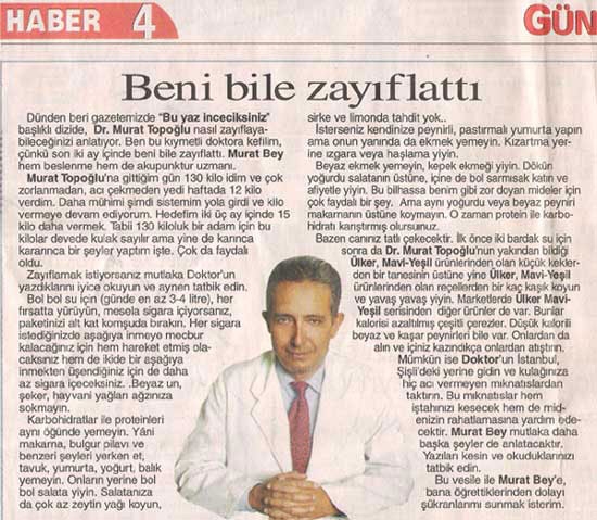 Dr. Murat TOPOĞLU Gazete ve Dergi Haberleri - 25