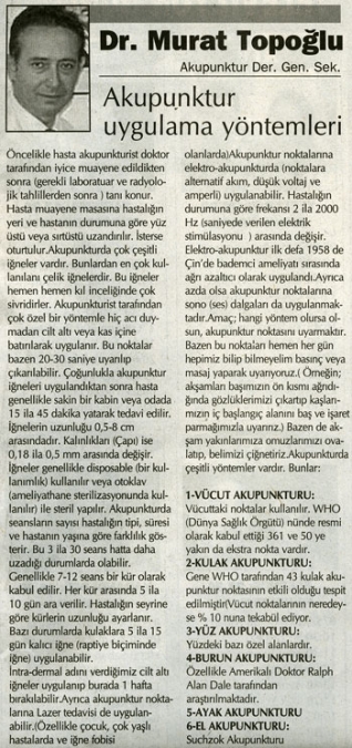 Dr. Murat TOPOĞLU Gazete ve Dergi Haberleri - 40