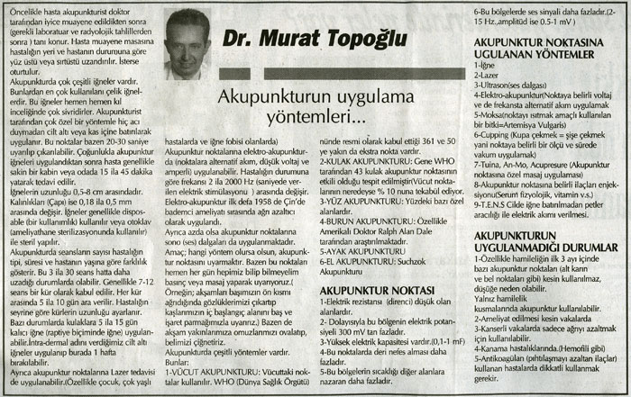 Dr. Murat TOPOĞLU Gazete ve Dergi Haberleri - 43