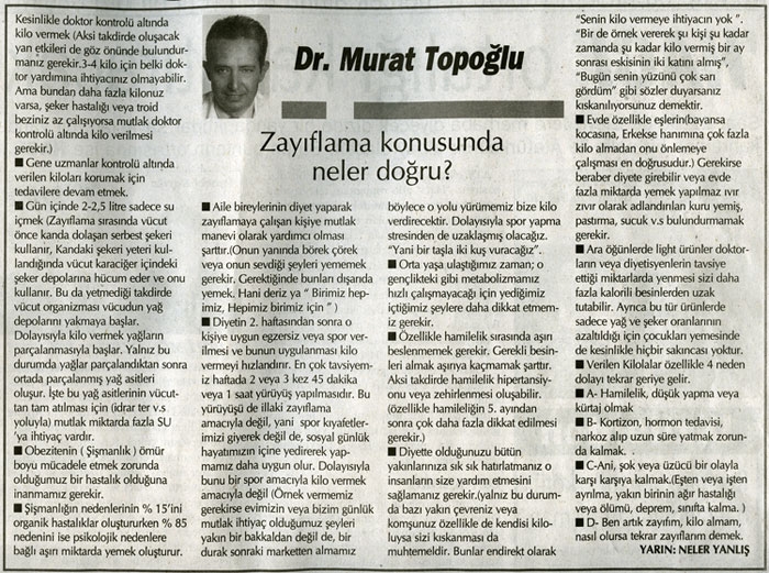 Dr. Murat TOPOĞLU Gazete ve Dergi Haberleri - 45